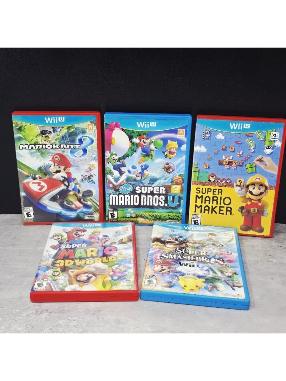 Wii U Mario Lot Games Maker 3D World Mariocart Super Mario Bros U Smash Bros CIB